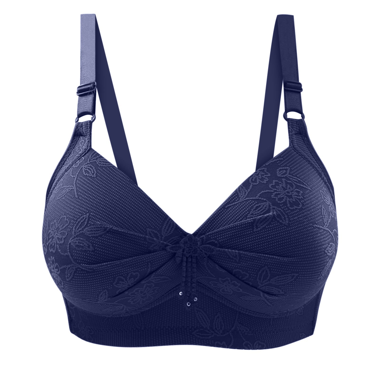 Bigersell Comfort Padded Underwire Bra Women Push-Up Together Daily Bra  Underwear No Underwire Women's Plus Size Lace Bralettes for Female, Style  10630, Blue 42B 