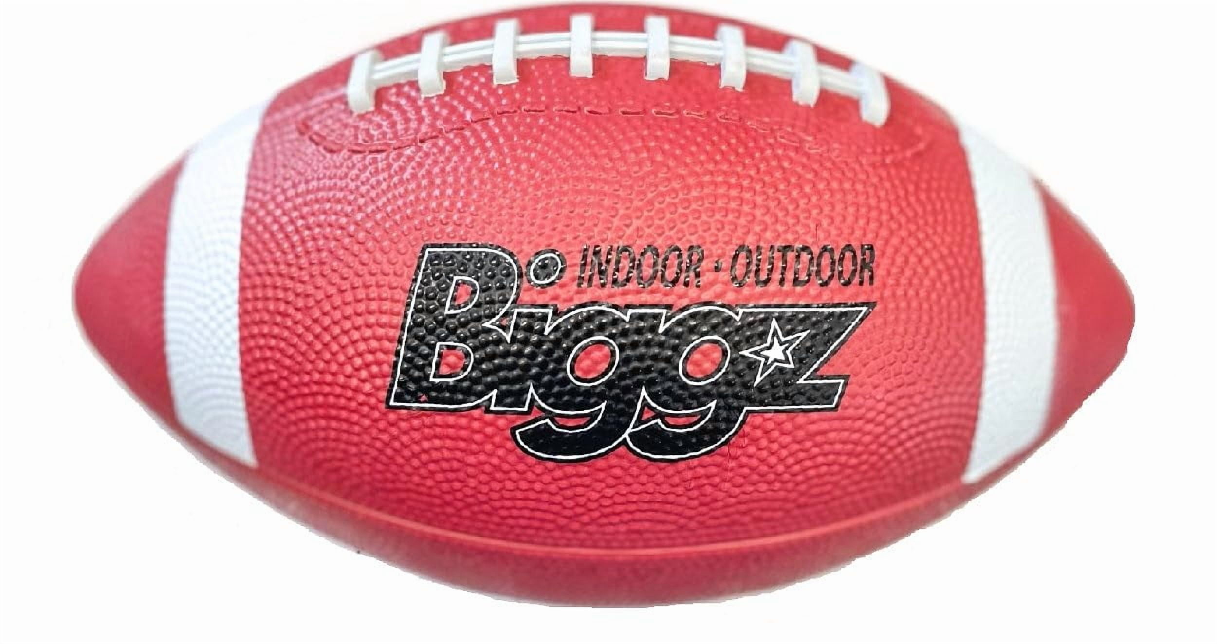 Biggz Flag Football Starter Kit - 48 Belts with (2) Junior Size Footballs and (2) Pumps + Bonus 25 Cones
