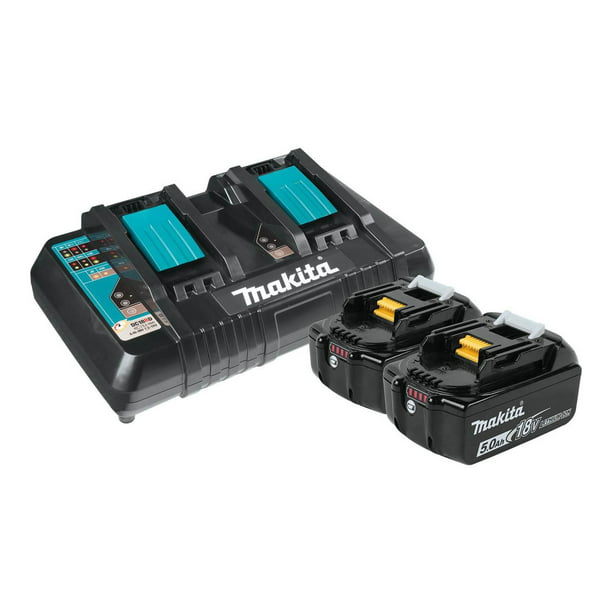 Makita BL1850B 18 LXT Lithium-Ion Battery Pair with Dual Port Charger - Walmart.com