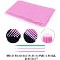 thumbnail image 3 of 200pcs Micro Applicator Brushes, Disposable Eye Extension Brushes, Micro Make Up Mascara Brushes, Oral and Dental, Random Color, 3 of 4