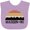 Lavender, variant on Inktastic Madison Wisconsin Skyline Retro Sunset Boys or Girls Baby Bib
