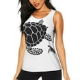 thumbnail image 3 of Goofa Family Of Sea Turtles Printed Womens Workout Tops for Women Sleeveless Yoga Shirts Athletic Running Tank Tops Sleeveless Gym Clothes Workout Apparel-XX-Large, 3 of 9