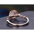 thumbnail image 3 of Vintage 1.50 Carat Man made diamond moissanite and Man made diamond moissanite Halo Ring with 18k Gold Plating, 3 of 6