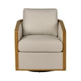 thumbnail image 3 of Better Homes & Gardens Windsor Swivel Accent Chair, Cream, 3 of 8