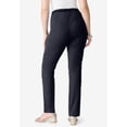 thumbnail image 5 of Roaman's Women's Plus Size Petite Plus Size Comfort Stretch Straight Leg Jean, 5 of 6