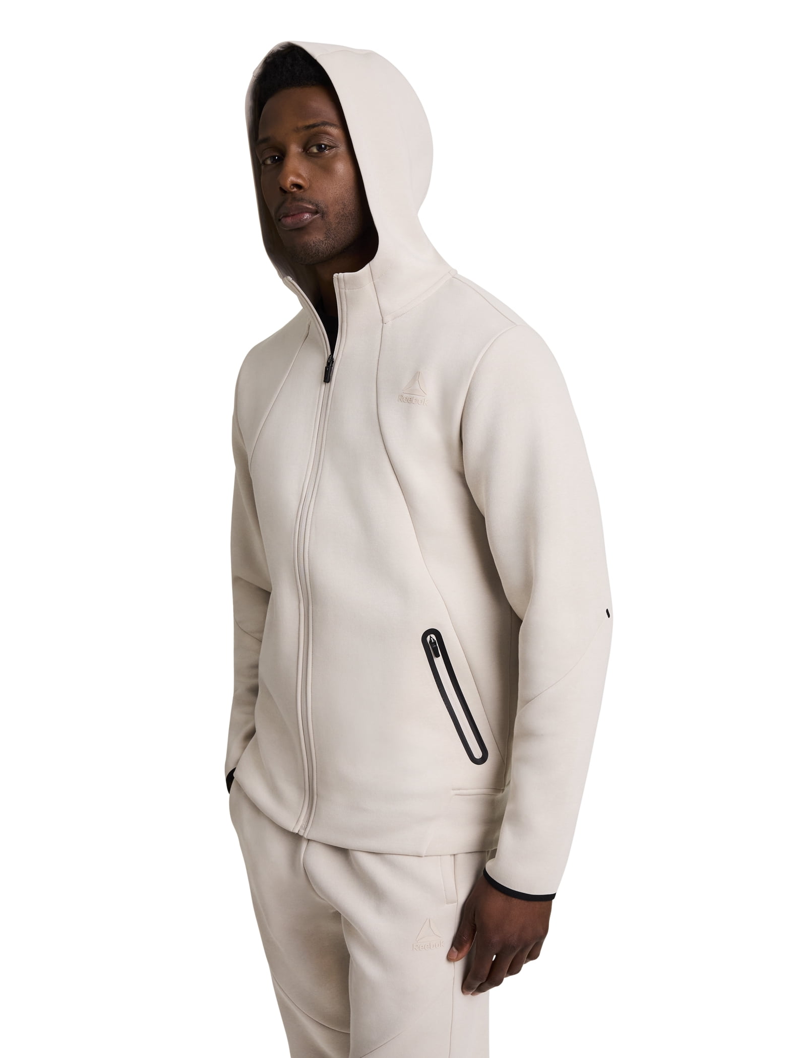 Reebok Men's and Big Men's Momentum Fleece Full Zip Hoodie, Sizes XS-5XL
