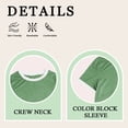 thumbnail image 4 of SWQZVT T Shirts for Womens Tops Summer Clothes Short Sleeve Trendy Crew Neck Blouses Ladies Clothing Pullover Cotton Green L, 4 of 9