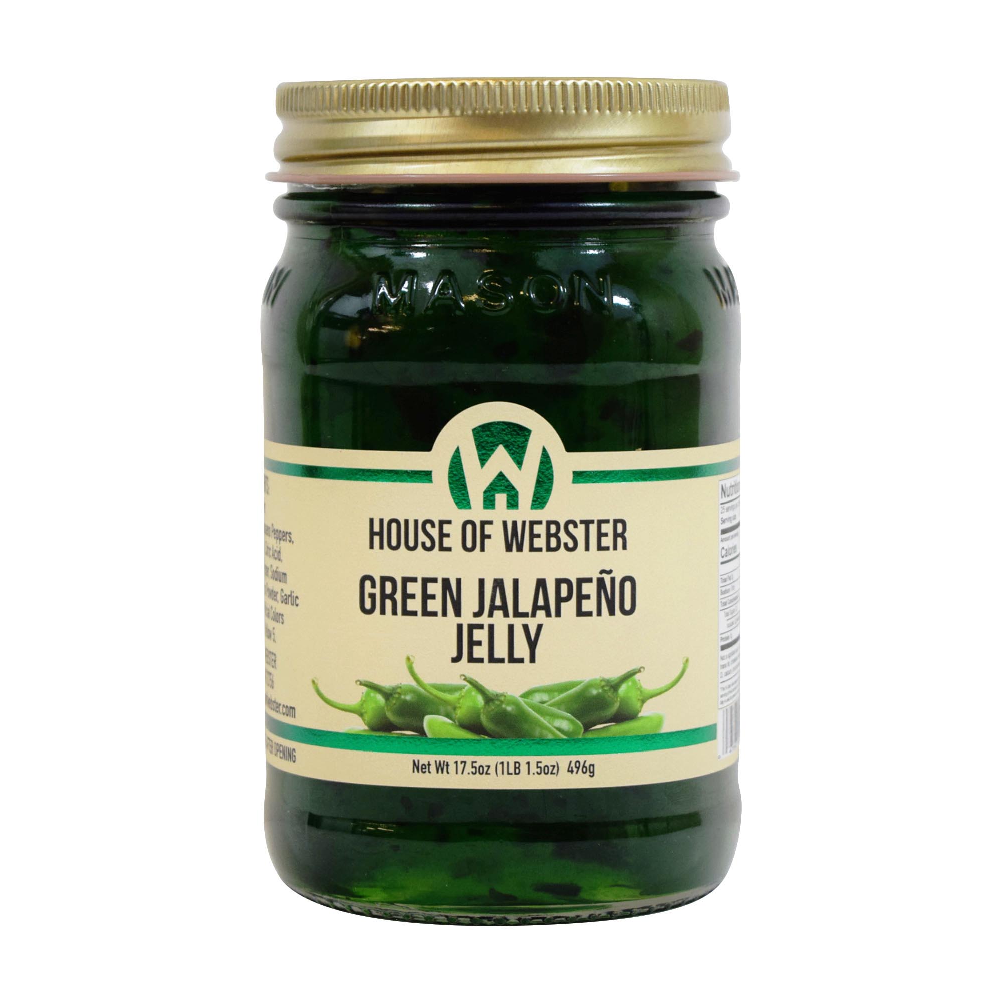 House of ster Green Jalapeno Pepper Jelly 17.5 oz