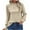 Beige, variant on Drses Long Sleeve Womens Tops Women's Solid Color Round Neck Hooded Long Sleeve Top Women's sweatshirts