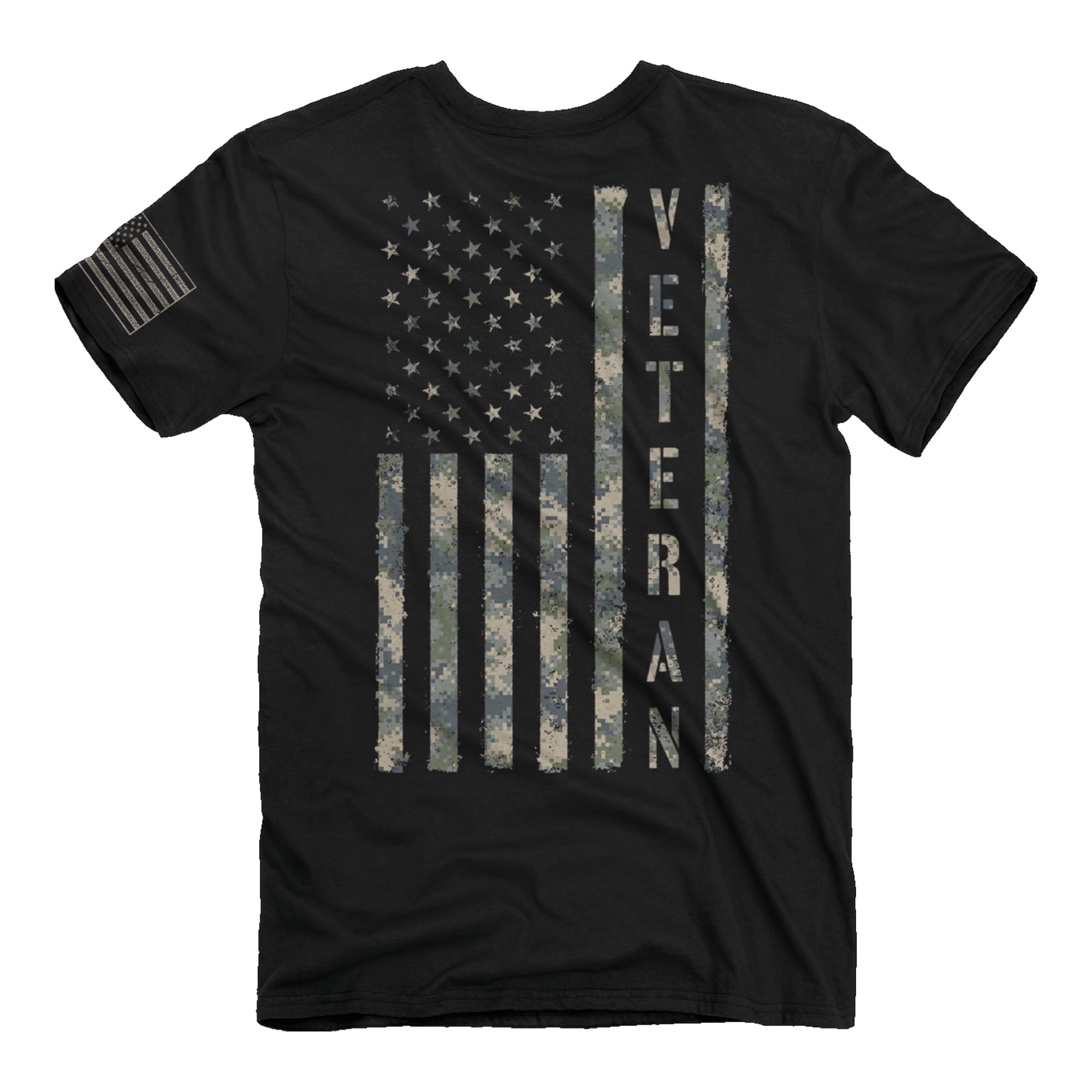 Buck Wear - Buckwear Veteran Digi Flag Short Sleeve T-shirt-black ...