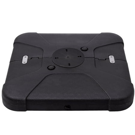 Base Plant Stand - Gymax Patio Offset Umbrella Base Stand Weights Sand/Water Filled Base Plate Set