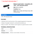 thumbnail image 2 of Window Crank Handle - Compatible with 1993 - 1997 Chevy Camaro 1994 1995 1996, 2 of 2