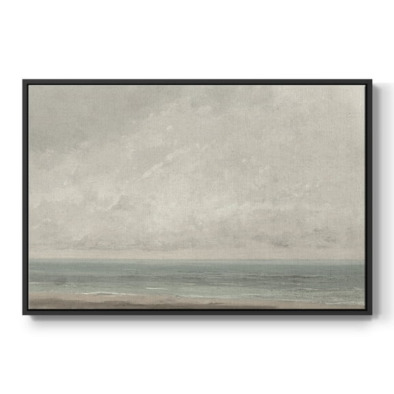 Vintage Landscape-CCCXLIII By Wexford Home Framed in Black Wood Gallery Wrapped Canvas 17 in. x 25 in.