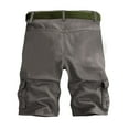thumbnail image 4 of kamemir Men's Shorts Men's Cargo Shorts Elastic Waist Relaxed Fit Casual Outdoor Lightweight Work Shorts with Multi Pockets(Dark Gray,36), 4 of 6