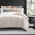 thumbnail image 3 of 6ix Tailors LGT-PRA-CMF-SK-5PC Laight Prairie Peach Super King Comforter & 2 Pillow Shams Set - 5 Piece, 3 of 5