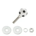 thumbnail image 3 of 2x Motorcycle Bike Plastic Soccer License Plate Bolt On Screw On Frame Nut, 3 of 8