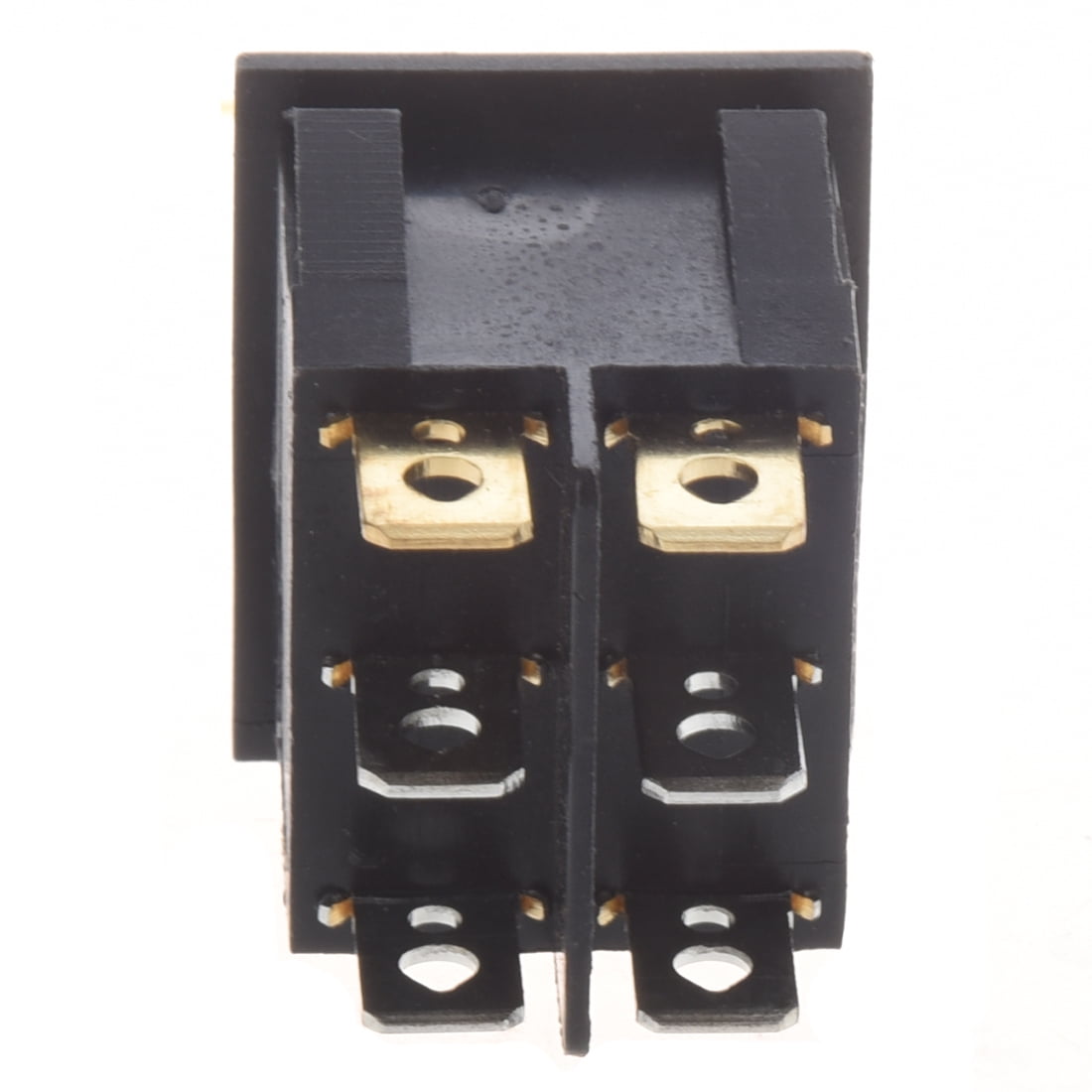 Artrinck 6-Pin Double Red Light Rocker Switch – 2-Way ON/OFF, 16A/250V AC, SPST, For Fireplaces, Heaters, Motors & Appliances (2-Pack)