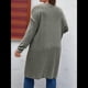 thumbnail image 4 of Cárdigan de Punto Ligero y Suave para Mujer, de Talla Grande, con Mangas Largas, Abierto Al Frente y Bolsillos. Verde XXXL, 4 of 7