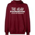 thumbnail image 2 of OXI Hoodie Sweatshirt - The Head Foundation, Basic Casual Hoodie for Men's and Women Fleece Hoodie Long Sleeve - Cardinal Red X-Large, 2 of 3