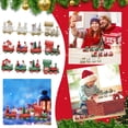 thumbnail image 1 of Fiudx Liquidación De Navidad Tren De Madera De Navidad, Adorno Del Festival De Papá Noel, Decoración Del Hogar, Regalos Para Niños, 1 of 2