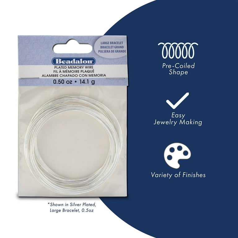 Beadalon Filo Argentato Per Gioielli 20 Gauge - 1/4 Libbra, Resistente All'ossidazione - 5