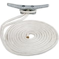 thumbnail image 1 of Sea-Dog Double Braided Nylon Dock Line - 1/2" x 15' - White, 1 of 2