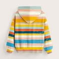 thumbnail image 3 of YUGYXL Sweat à Capuche Color Block pour Enfants Manches Longues Décontracté Basique pour Garçons Filles Automne Léger Multicolore, 9-10 Ans, 3 of 5
