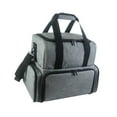 thumbnail image 4 of Organizador de herramientas para uñas de viaje, organizador de maquillaje, manicura con 2 bolsas extraíbles, bolsa de transporte para esmalte de uñas Gris, 4 of 8