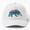 White, variant on Bear Country Baseball Cap, Wilderness Wildlife Statement Design, Classic Everyday Hat