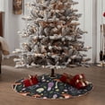 thumbnail image 5 of Salouo Mushrooms Christmas Tree Skirt 48" Farmhouse Christmas Decorations Snowman Xmas Tree Skirt Tree Mat for Holiday Party Decor, 5 of 8