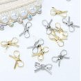 thumbnail image 2 of 10 Pcs Bow Nail Decorative Extraordinary Charming Gold and Silver Nail Accessories Simple 3D Metal Sticker Nail Art Accessories Unique Style Nail Decorative Design (Gold), 2 of 6