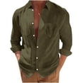 thumbnail image 1 of RKSTN Cardigan pour Hommes Mode Décontractée Col Rabattu Chandail en Molleton Col Uni Manches Longues Hauts en Coton Décontractés et Élégants pour l'Automne, 1 of 9