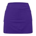 thumbnail image 5 of Feancey Plus Size Skort for Curvy Women Tummy Control Casual Athletic Skorts Solid Color High Waisted Tennis Skirts with Shorts and Pockets Purple XXL, 5 of 6