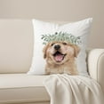 thumbnail image 6 of Creative Products Golden Retriever With Leaves 18 x 18 Spun Poly Pillow, 6 of 7