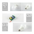 thumbnail image 2 of Amdohai 16 Couleurs RVB+blanc Lampe DEL RVB 3W/5W/10W/15W Lumière Colorée Ampoules Décoratives pour la Maison avec Télécommande, 2 of 8
