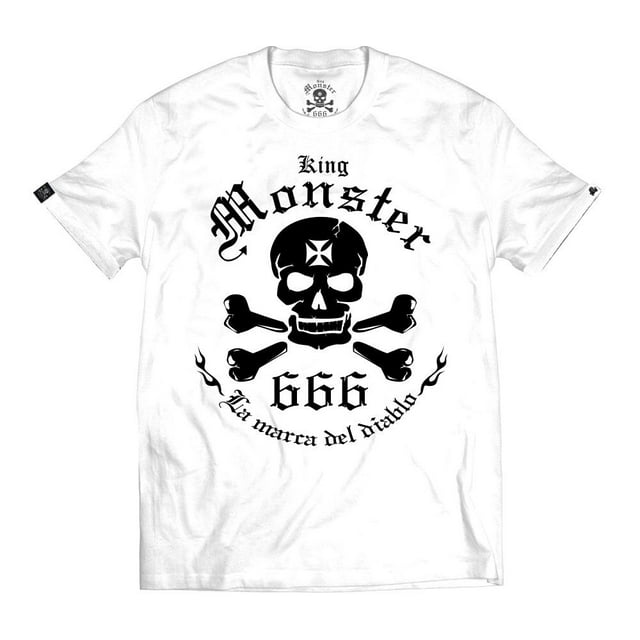 Playera Kingmonster Logo Blanca Kingmonster Estampado