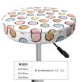 thumbnail image 5 of Bar Stool Covers Round, Abstractly Circles Bar Stool Cushion Covers Seat Cushion With Elastic Bands, Chairs Covers For Kitchen Dining Room 12-14 Inch, 5 of 7