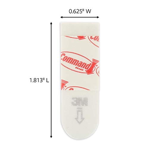 Command Poster Hanging Strips, Small, White, 24-Strips, Decorate Damage-Free