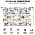thumbnail image 2 of Blackout Kids Curtains,Colorful Dinosaurs Alphabet Pattern Childrens Insulated Curtains Set Of 2,Bedroom Essentials,Toddler Room Decor 42"x54", 2 of 5