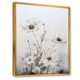 thumbnail image 2 of Designart "Fantasia Of White Wildflowers I" Wildflowers Floater Framed Canvas Art Print, 2 of 5