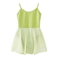 thumbnail image 3 of Alvivi Kids Girls Camisole Ballet Dance Tutu Dress Gymnastics Skirted Leotard Performance Dancewear Light Green 15-16, 3 of 7