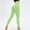 Green, variant on Sakmal Soft Women Leggings Green High Waisted Tummy Control Scrunch Butt Yoga Pants Long Workout Solid Leggings