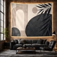thumbnail image 5 of Abstract Geometric Palm Frond on Neutral Panels, Serene Minimalist for Modern Art Lovers, Contemporary Wall Art, Housewarming Gift, Tapestry Wall Hanging for Living Room and Bedroom, 5 of 6