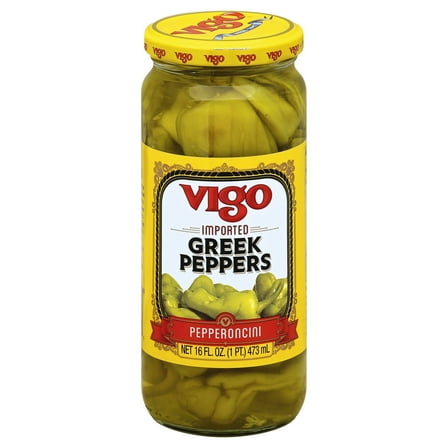 Vigo Greek Peppers 16 oz (Pack of 6)