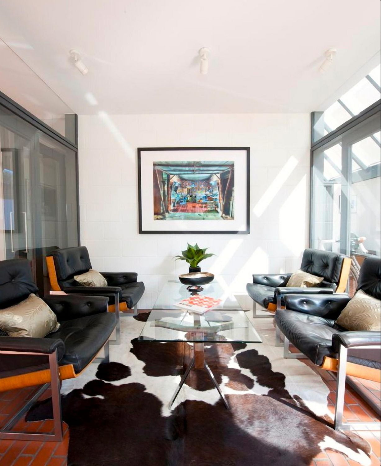 TAPIS KOBE EN PEAU DE VACHE 5' X 7'