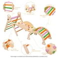 thumbnail image 4 of Set de Escalada Montessori para Niños 3 en 1 - Triángulo de Escalada con Balancín y Rampa Deslizante - Construcción de Madera Resistente para Uso Interior o Exterior - Color Natural, 4 of 9