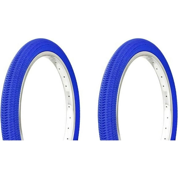 Bilot Tire Set. 2 Tires. Two Tires Duro 18" x 1.95" Blue/Blue Side Wall DB-5031 Bike Tires, Tires, BMX Bike Tires, Chopper Bike Tires