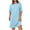 A02_Blue, variant on Bzhegqhd Women's Spring and Summer Fashion Casual Solid Color Dress