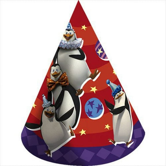 Madagascar '3' Cone Hats (8ct)