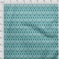 thumbnail image 3 of oneOone Cotton Poplin Fabric Paisley & Chevron Ikat Decor Fabric Printed BTY 56 Inch Wide, 3 of 4